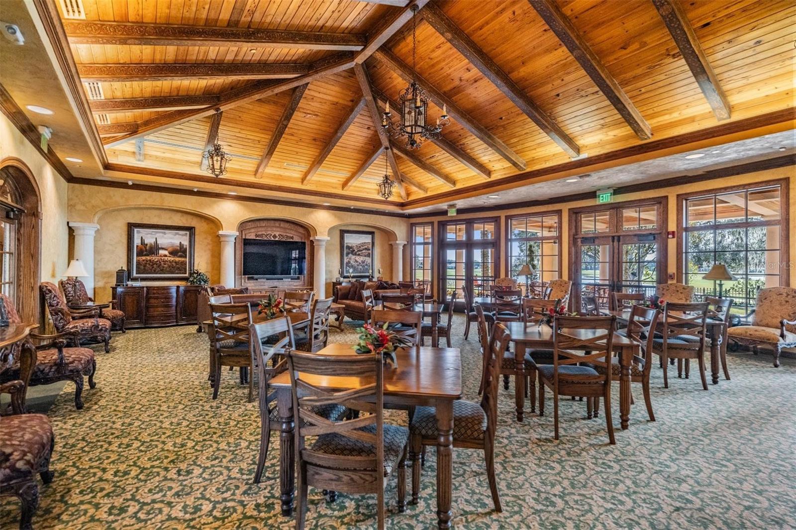 Clubhouse Dining Area - holiday parties are held here!