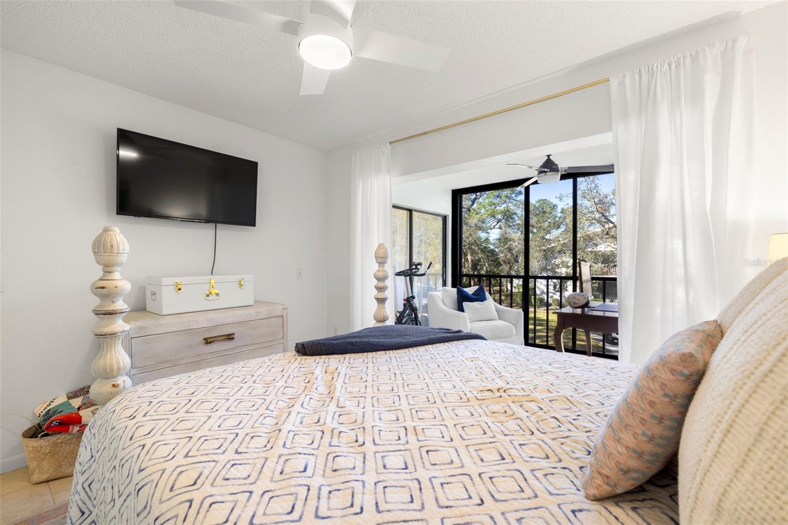 Second Bedroom w/ View of Office/Enclosed Porch