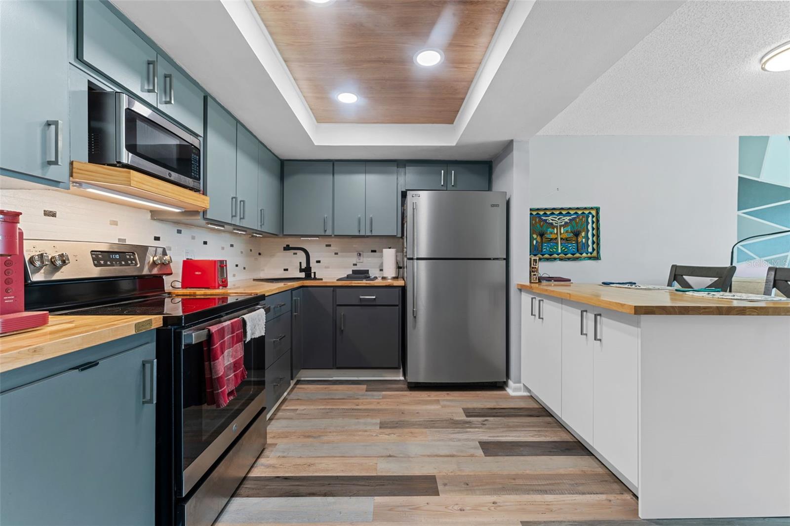 Butcher block cabinets