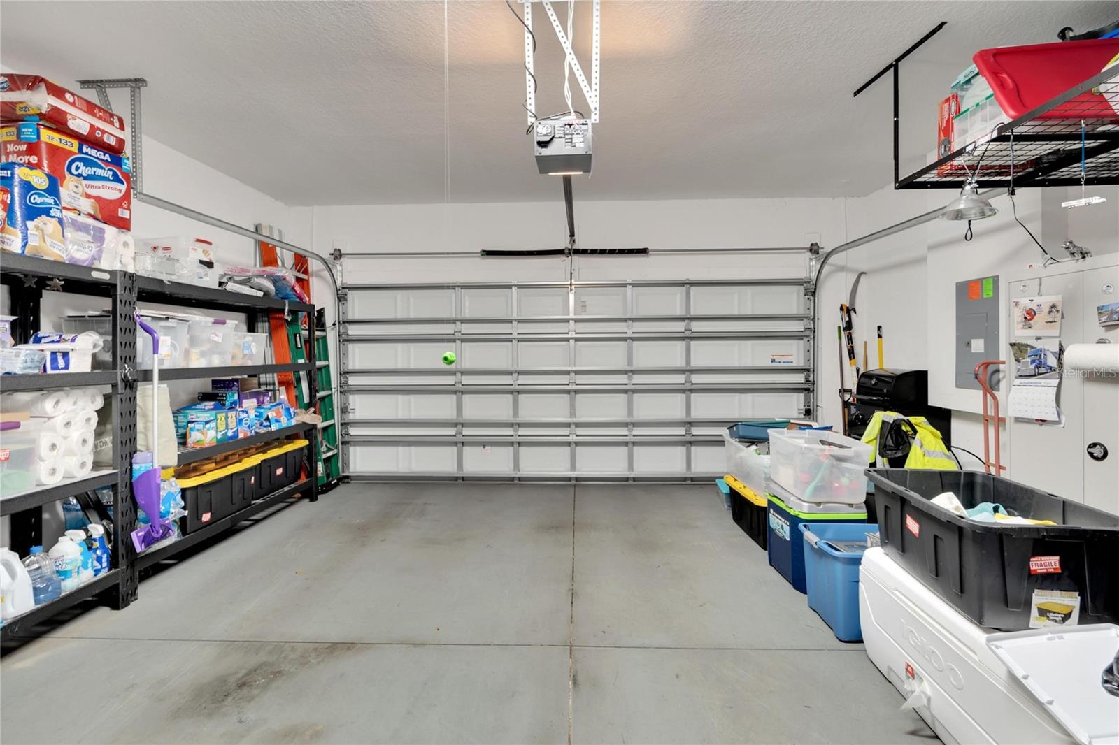 Garage Interior w/Shelving