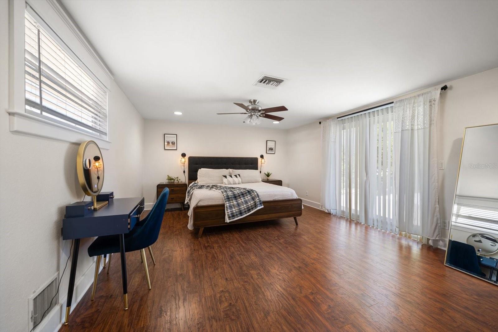 Primary suite with attractive Luxury Vinyl Flooring.