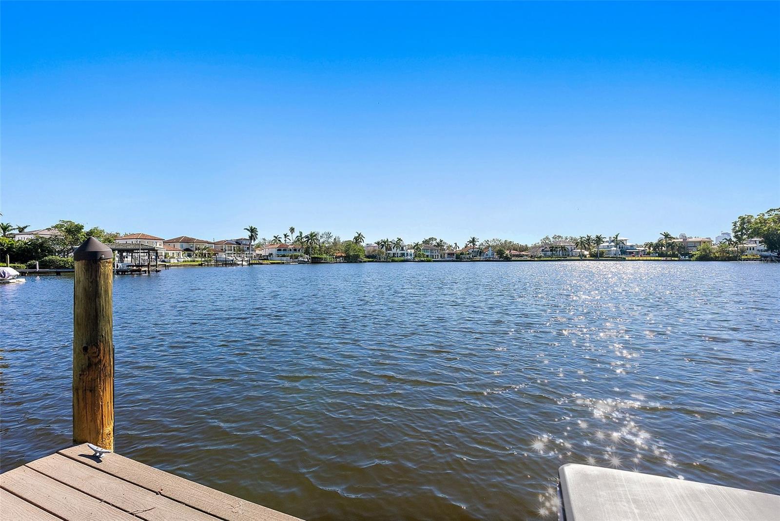 Gorgeous water and views of beautiful homes