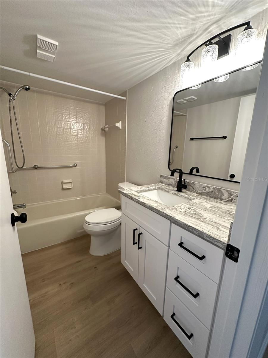 Hall Bathroom - tub/shower combo