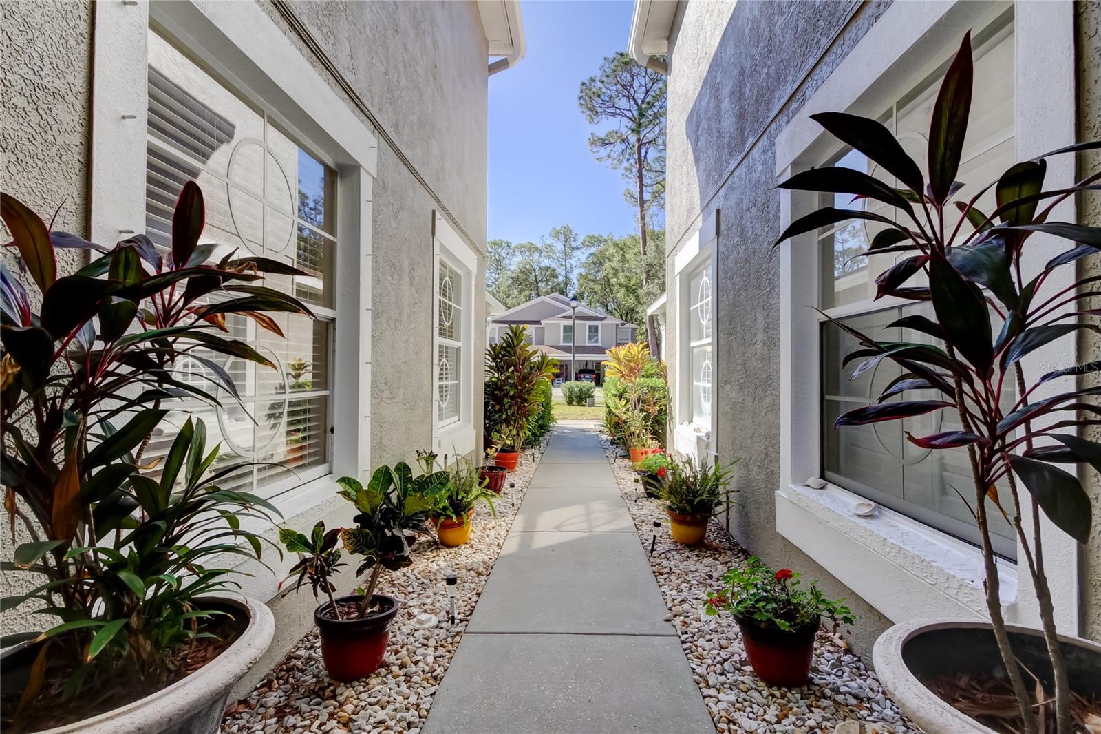 4. Looking Towards the Street from Your Front Porch! It is a Shared Entry with Your Super Nice Snowbird Neighbors!