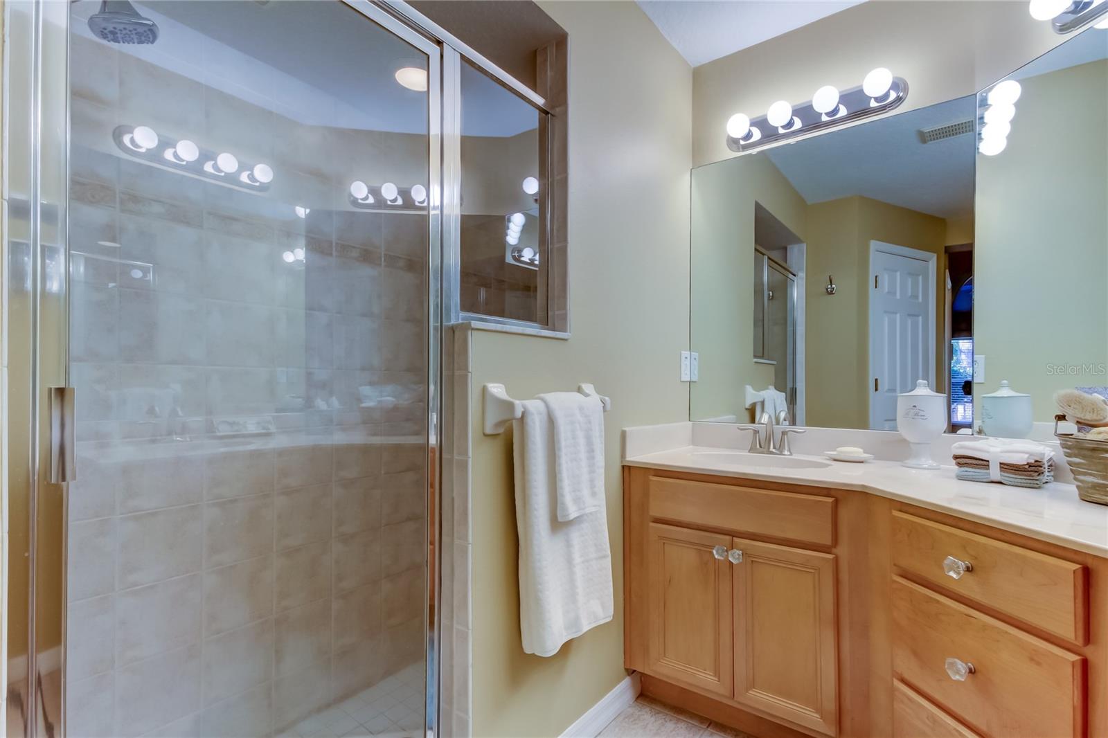 47. Owner's Retreat En Suite Bathroom Features an Oversized Shower Stall..