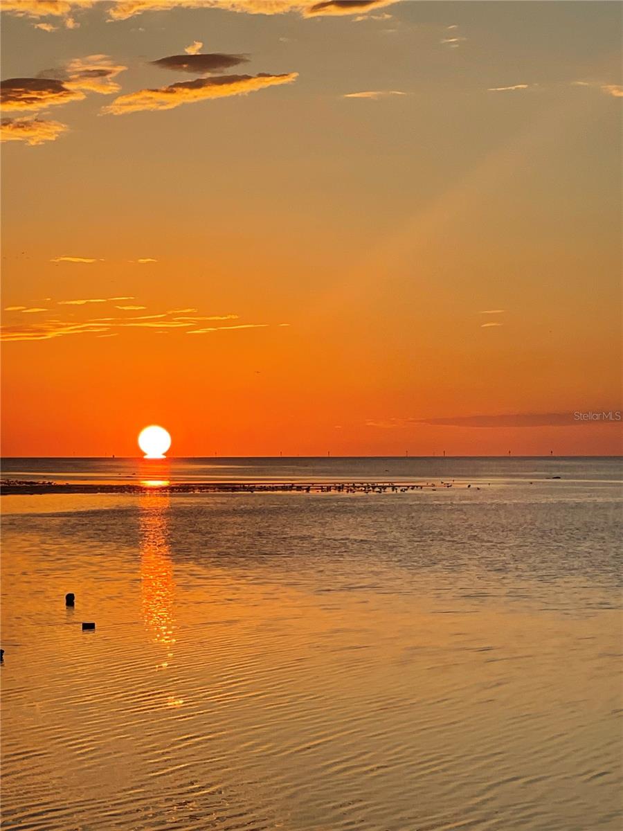 Redneck Island sunset in from of Signal Cove