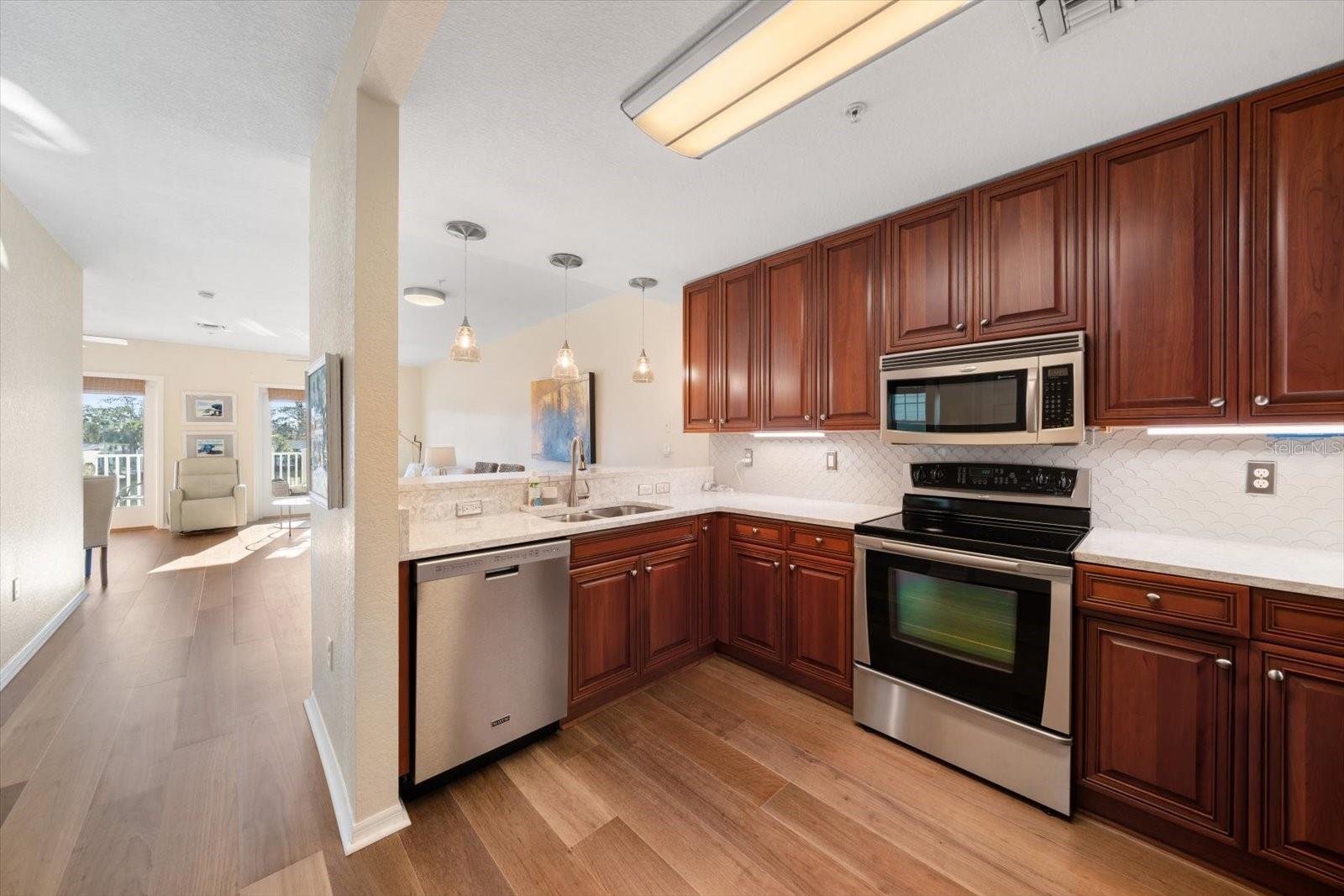 Lovely and tastefully updated kitchen-lots of room for culinary experiences!