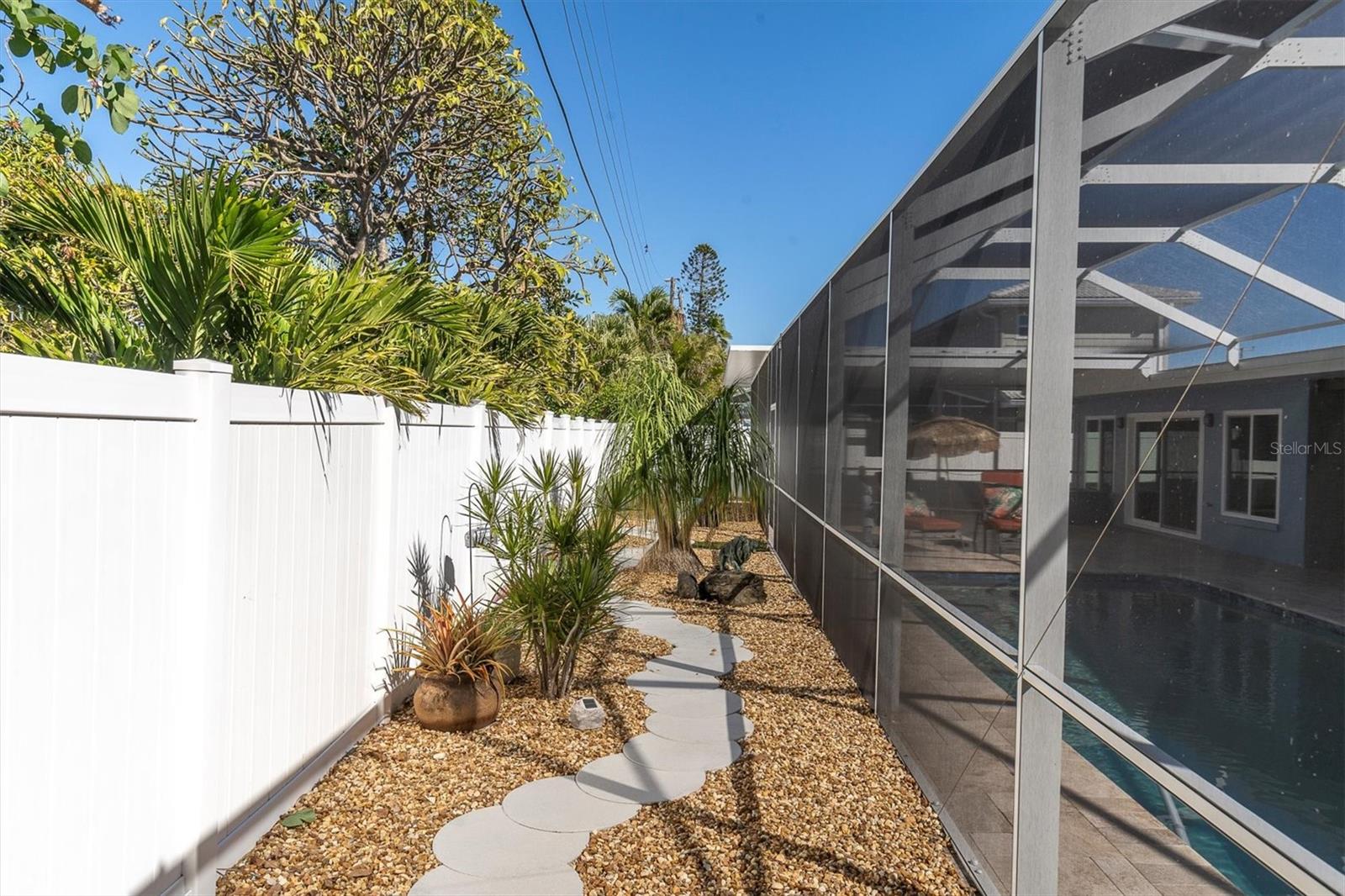 Lots of room for the pets or kiddos to roam while staying safe in the fully fenced yard