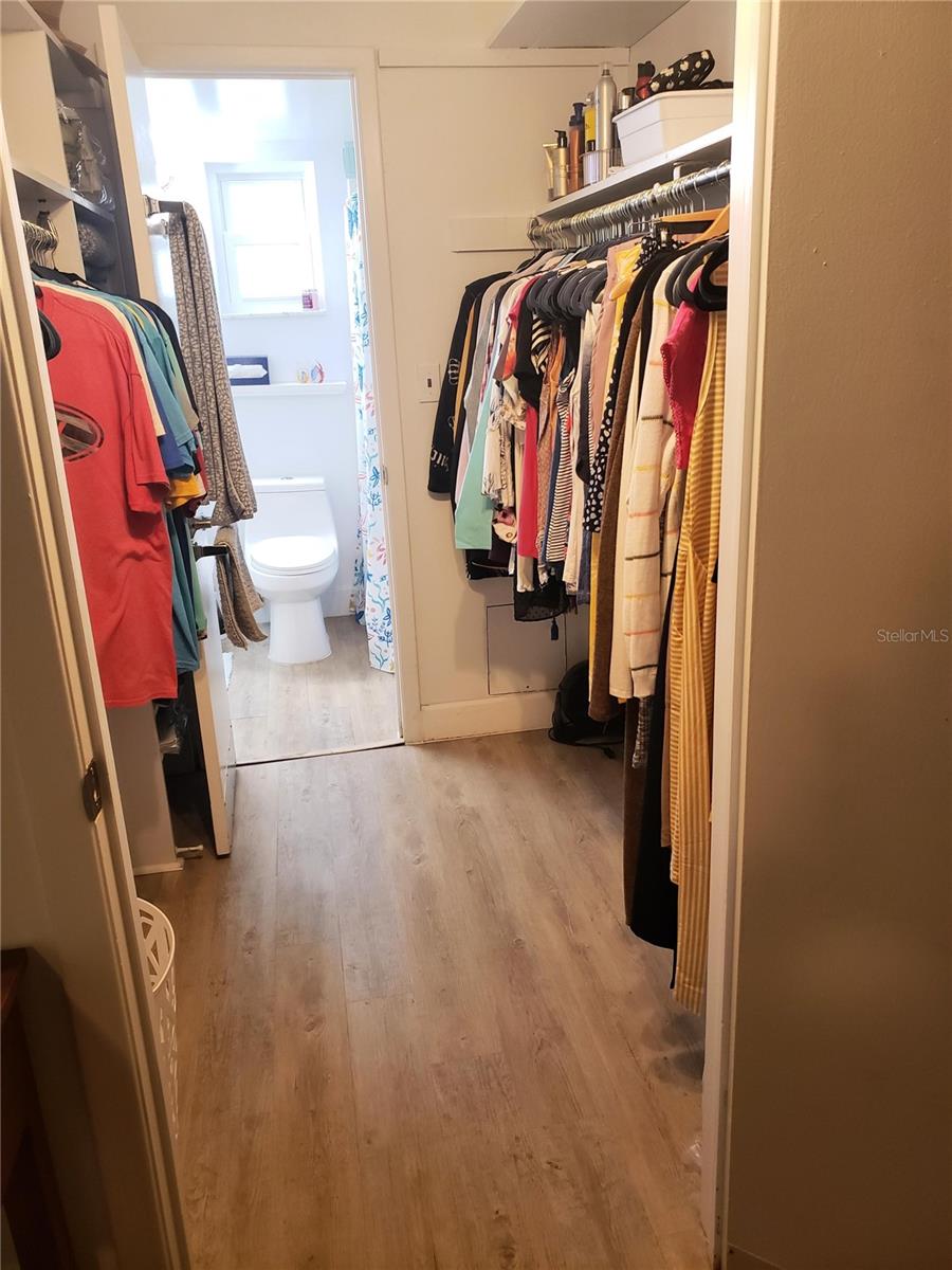 Primary closet