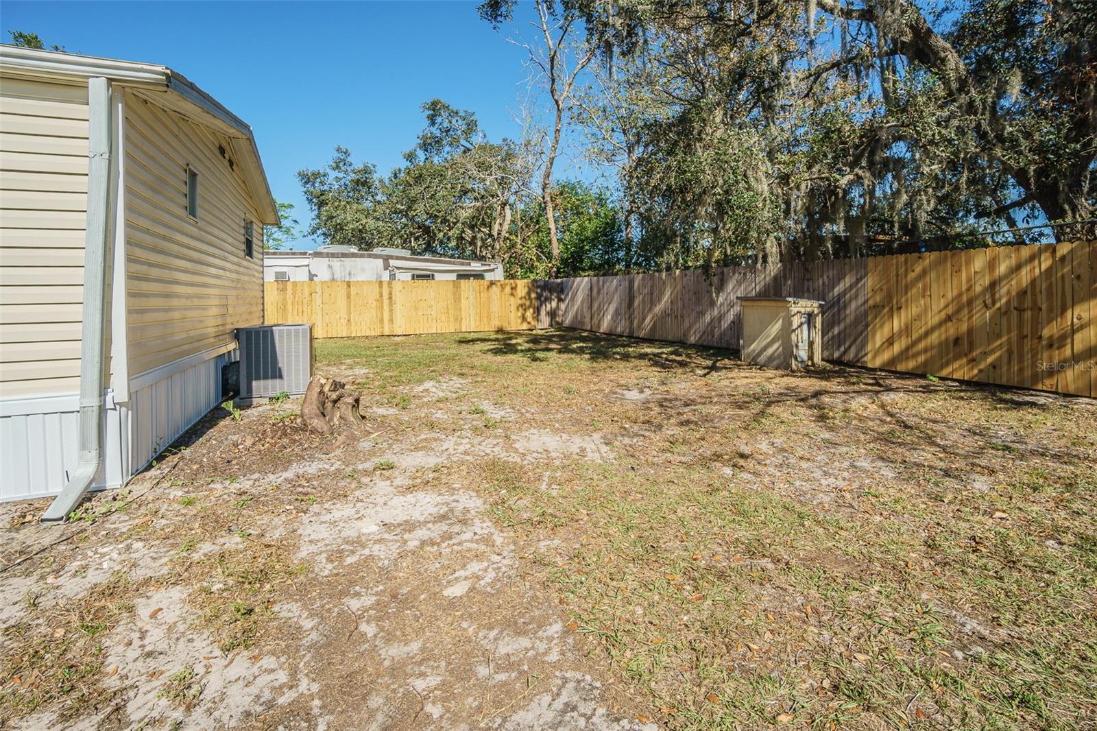 Double lot with fenced yard