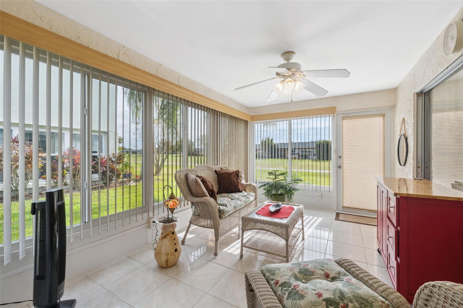 Relax in the ample natural light in the Florida Room