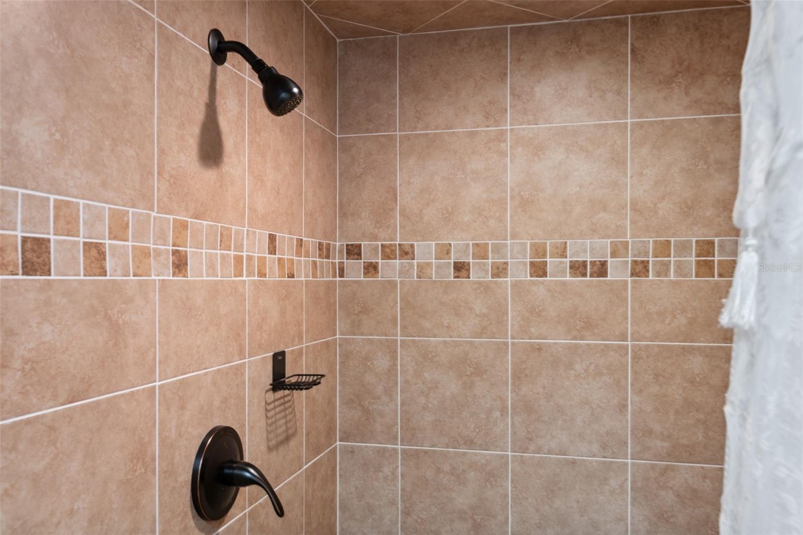 Tiled shower