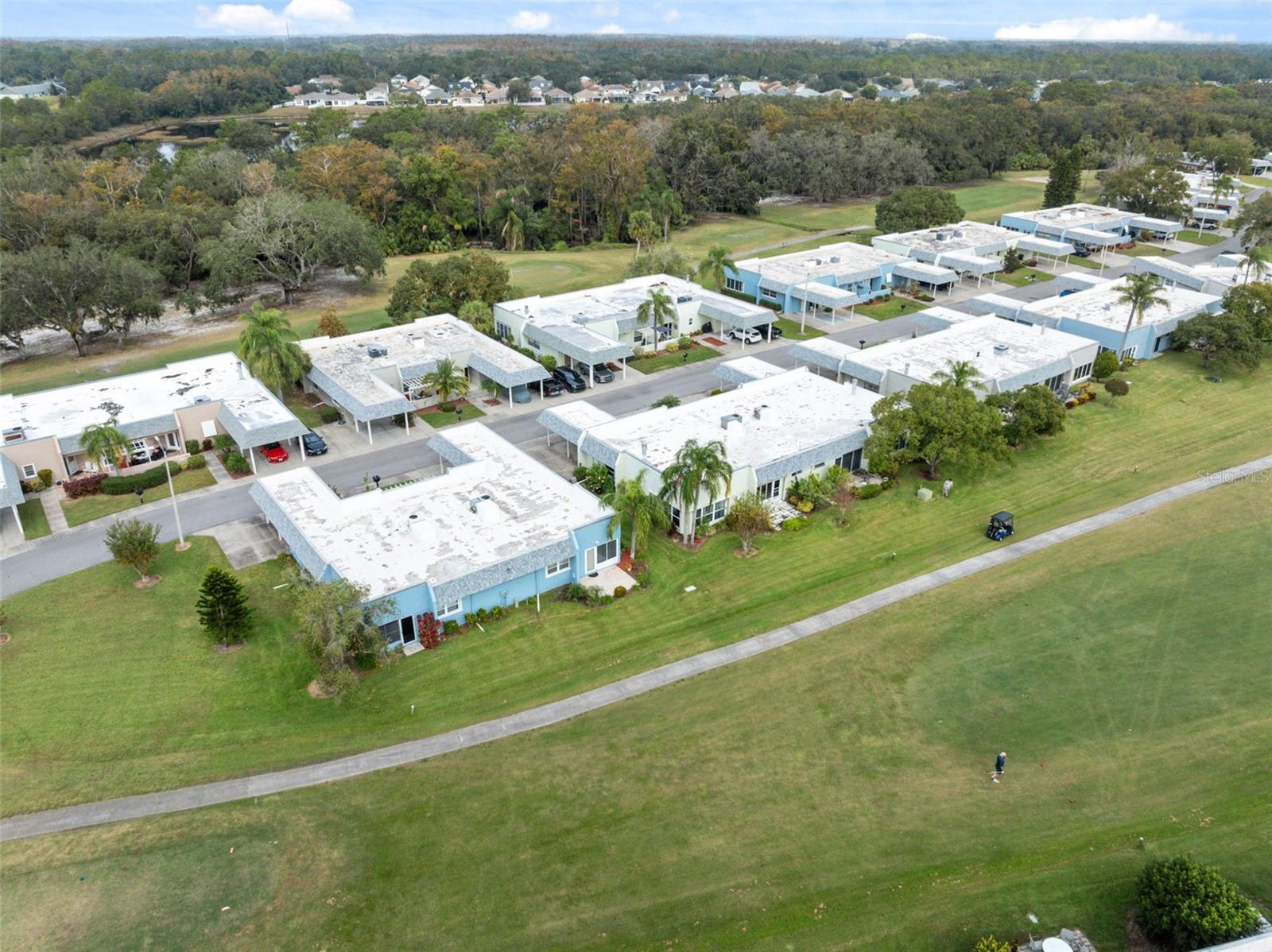 Aerial View of rear of home