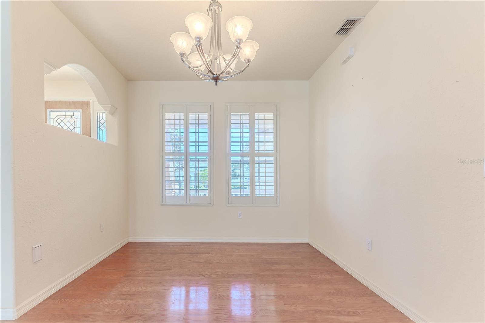 Dining Room with Plantation Shutters