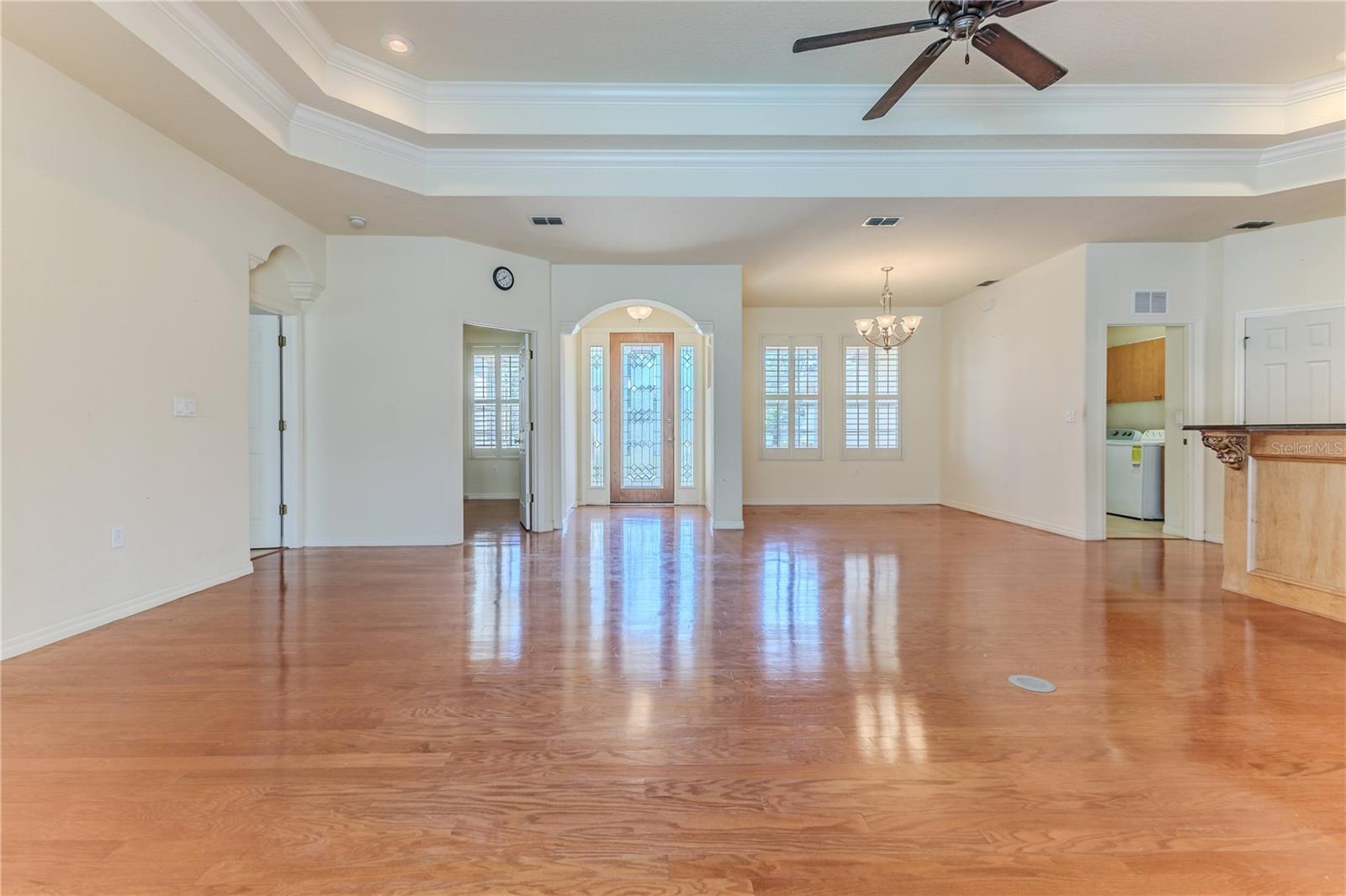 Great Room with Double Trey Ceiling