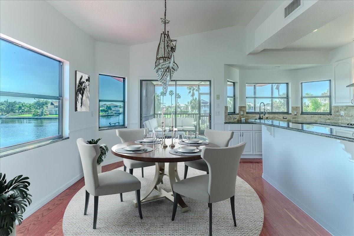 Virtually Staged Breakfast Nook