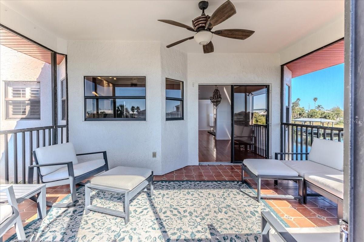 Covered Screened Patio off of Breakfast Nook