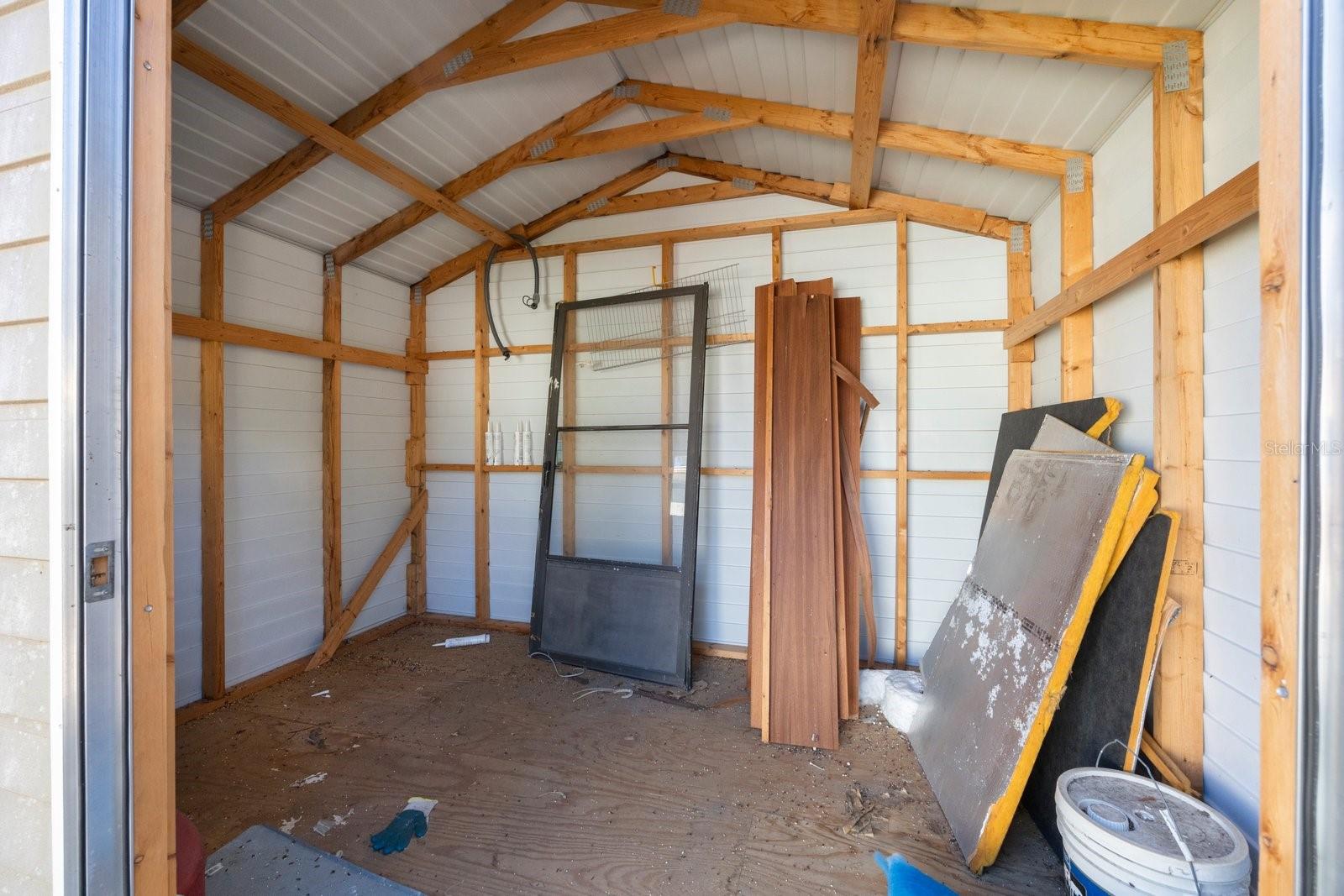 Interior of Shed