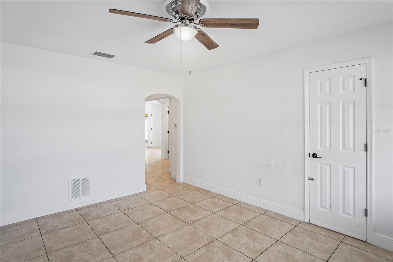 Living Room with access to in law suite with private exterior door