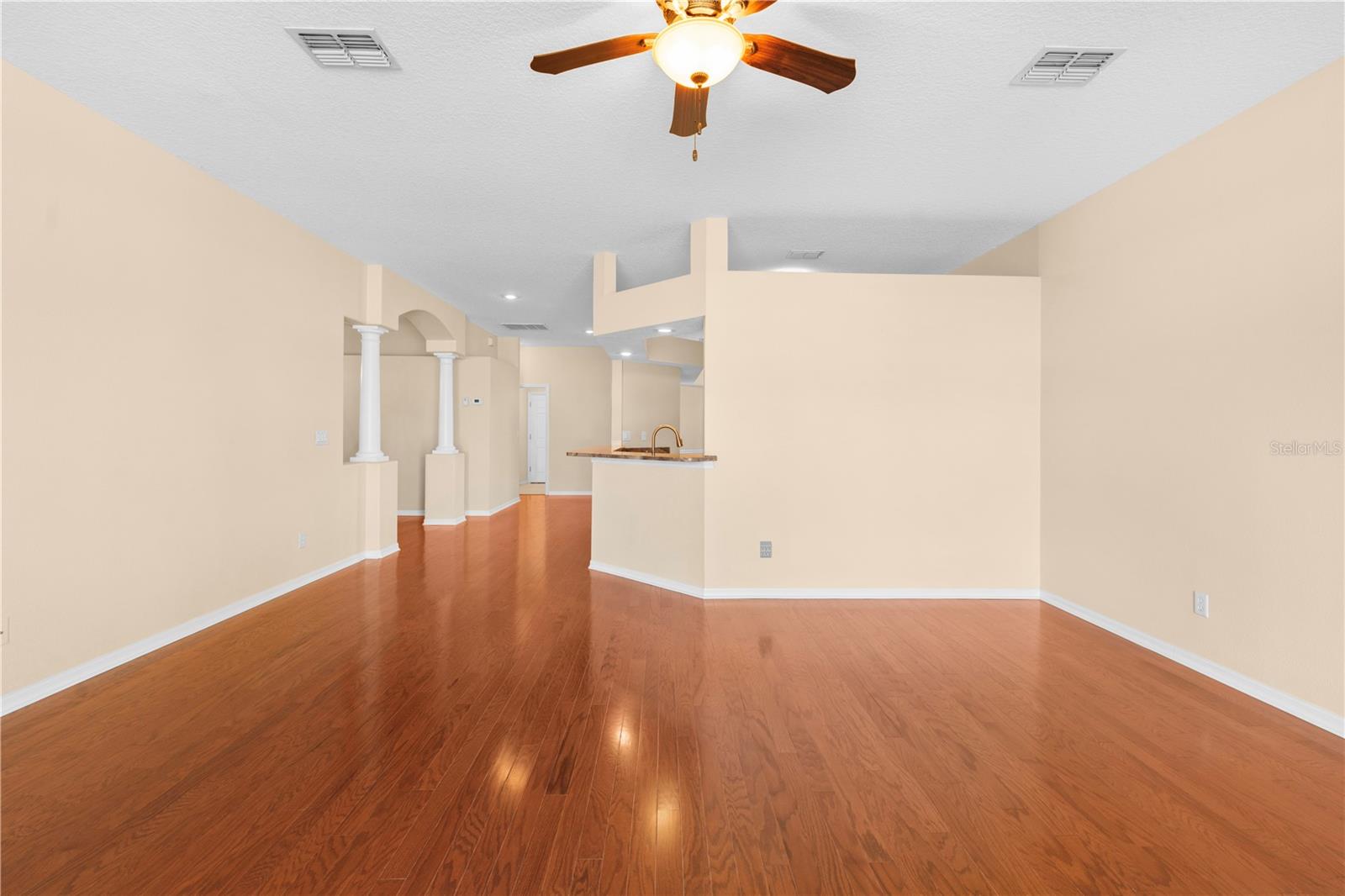 Great Room w/ Hardwood Floors