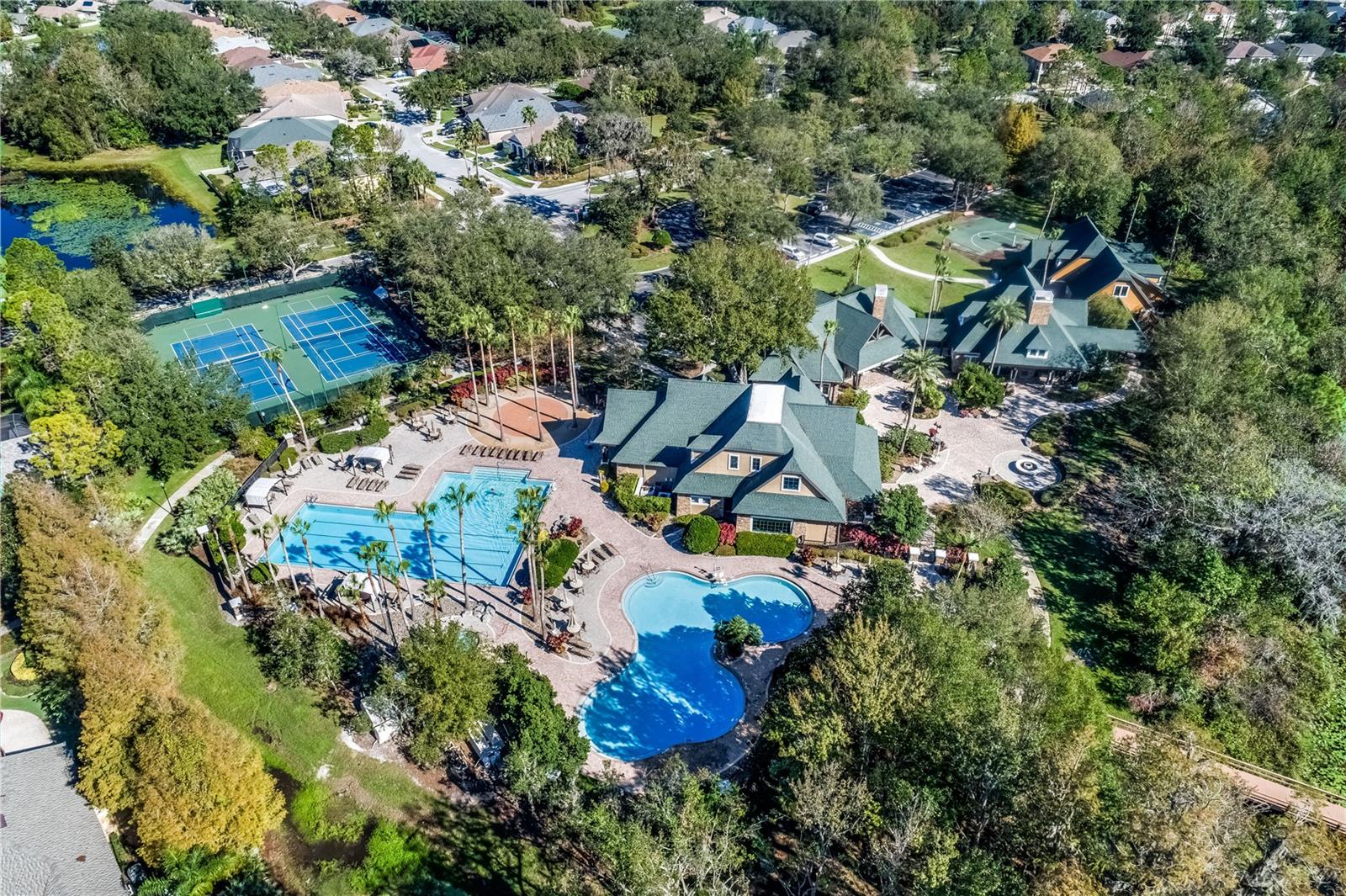 Community pool area