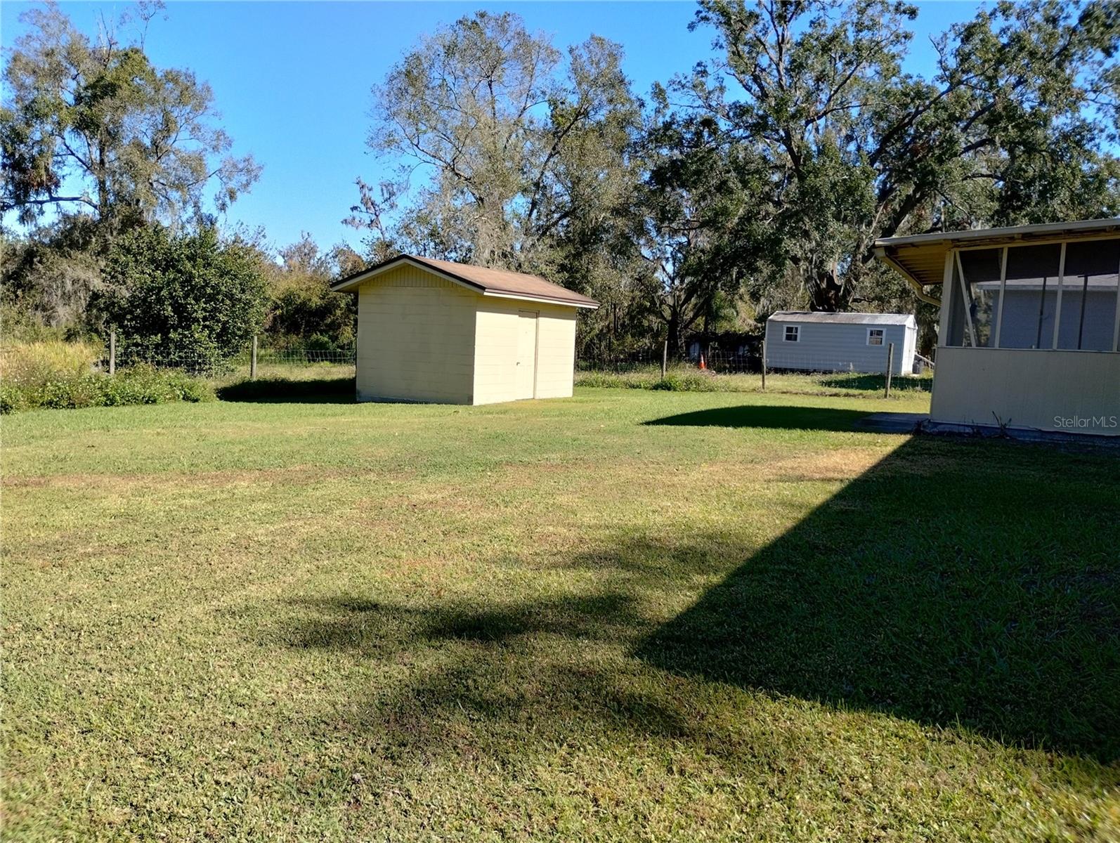 Rear yard view