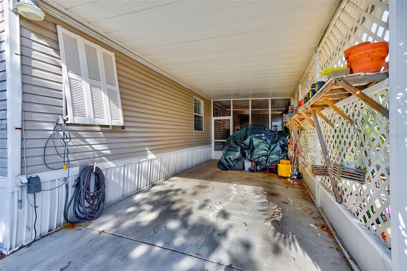 Driveway & covered carport