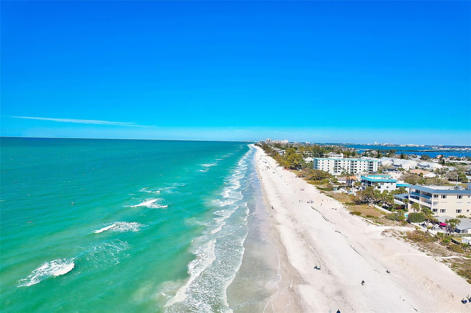 Aerial shot of the Gulf of Mexico.