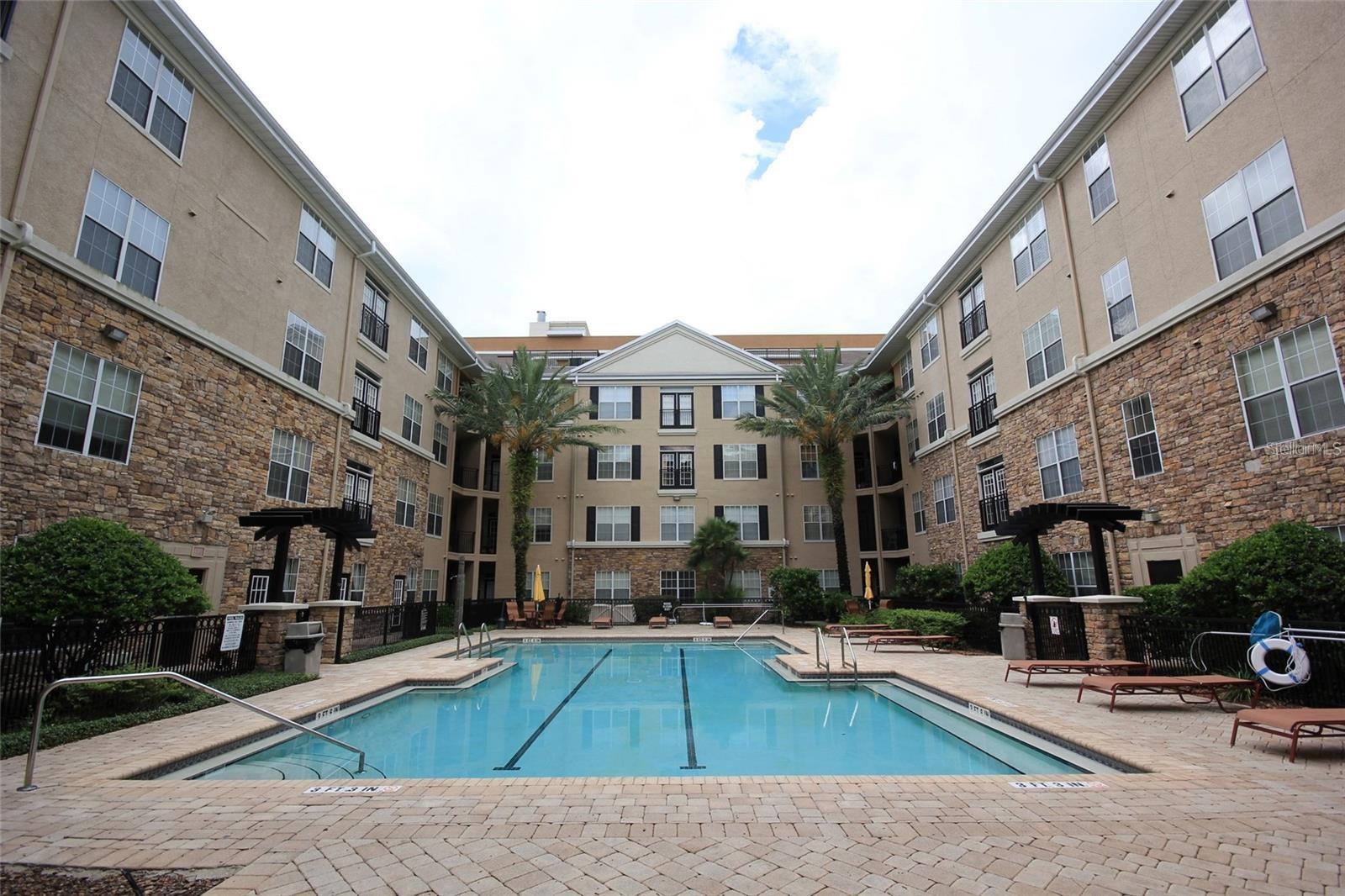 Pool courtyard