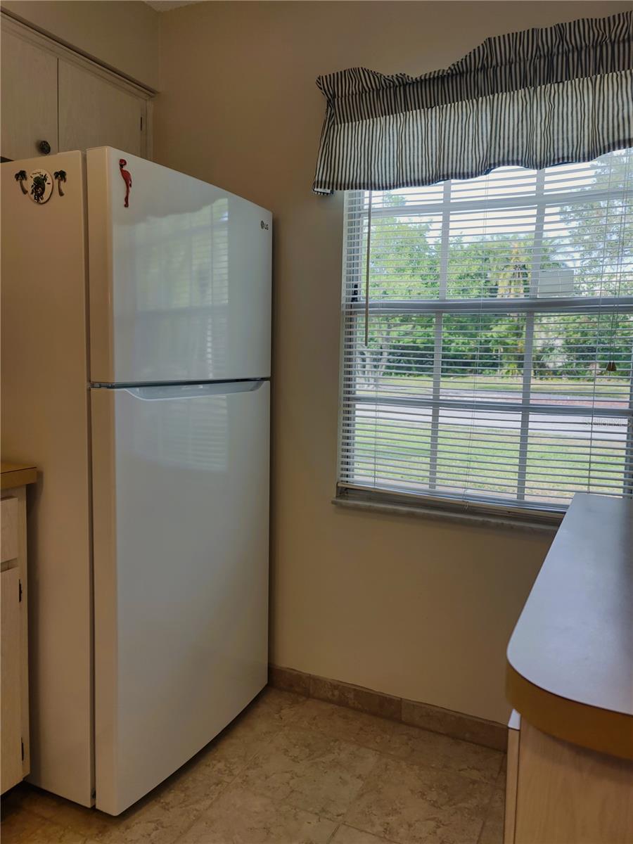 Kitchen window provides great natural light.