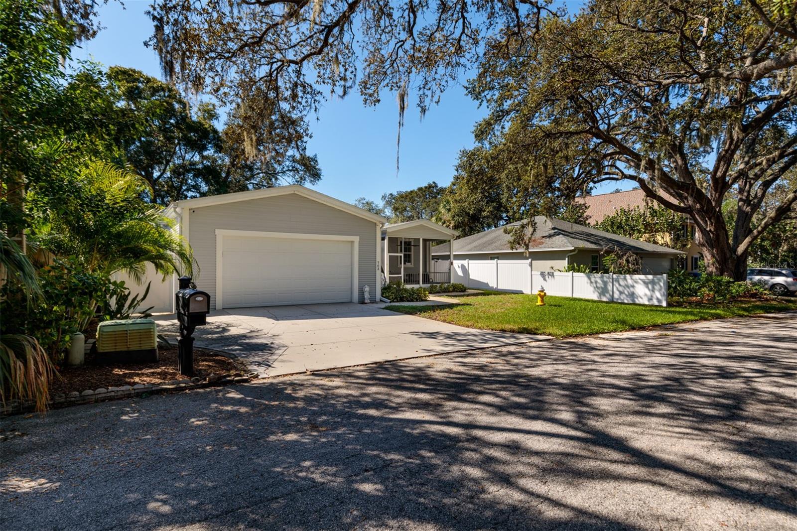 Large driveway