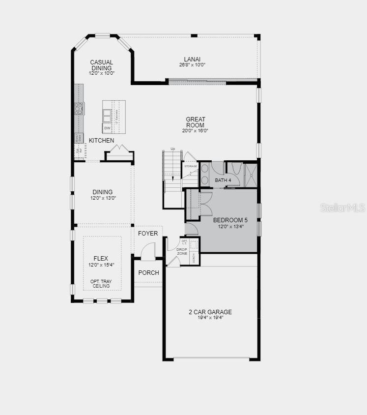 Structural options added include: first floor guest suite with full bath, showers at bath 2 and 3, gourmet kitchen, pocket sliding glass door, tub and shower in owner's bath, and tray ceiling package