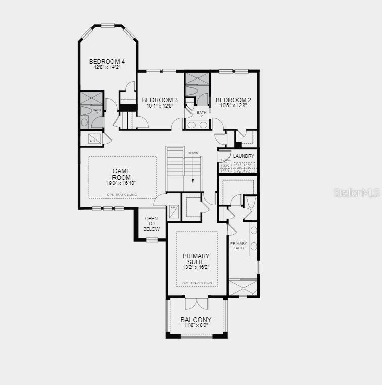 Structural options added include: first floor guest suite with full bath, showers at bath 2 and 3, gourmet kitchen, pocket sliding glass door, tub and shower in owner's bath, and tray ceiling package