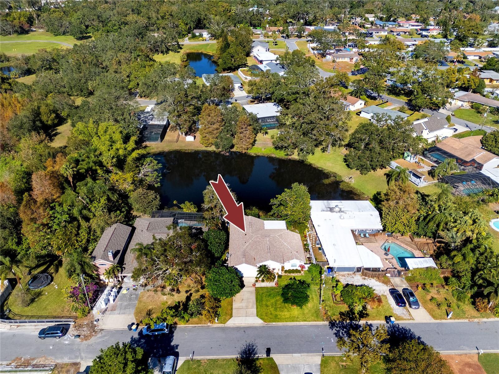 Aerial View of the house