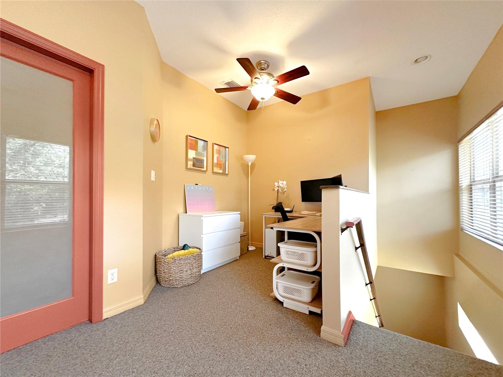 2nd floor office area that leads to the Primary Suite.