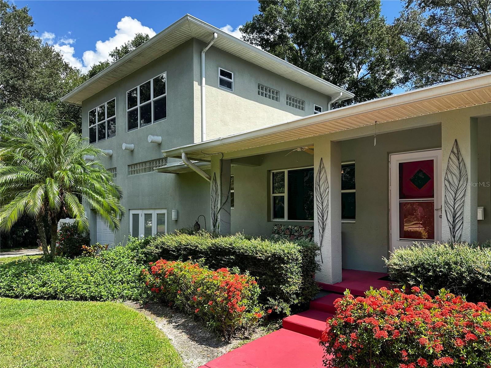 2,668 sf two-story block & frame home.