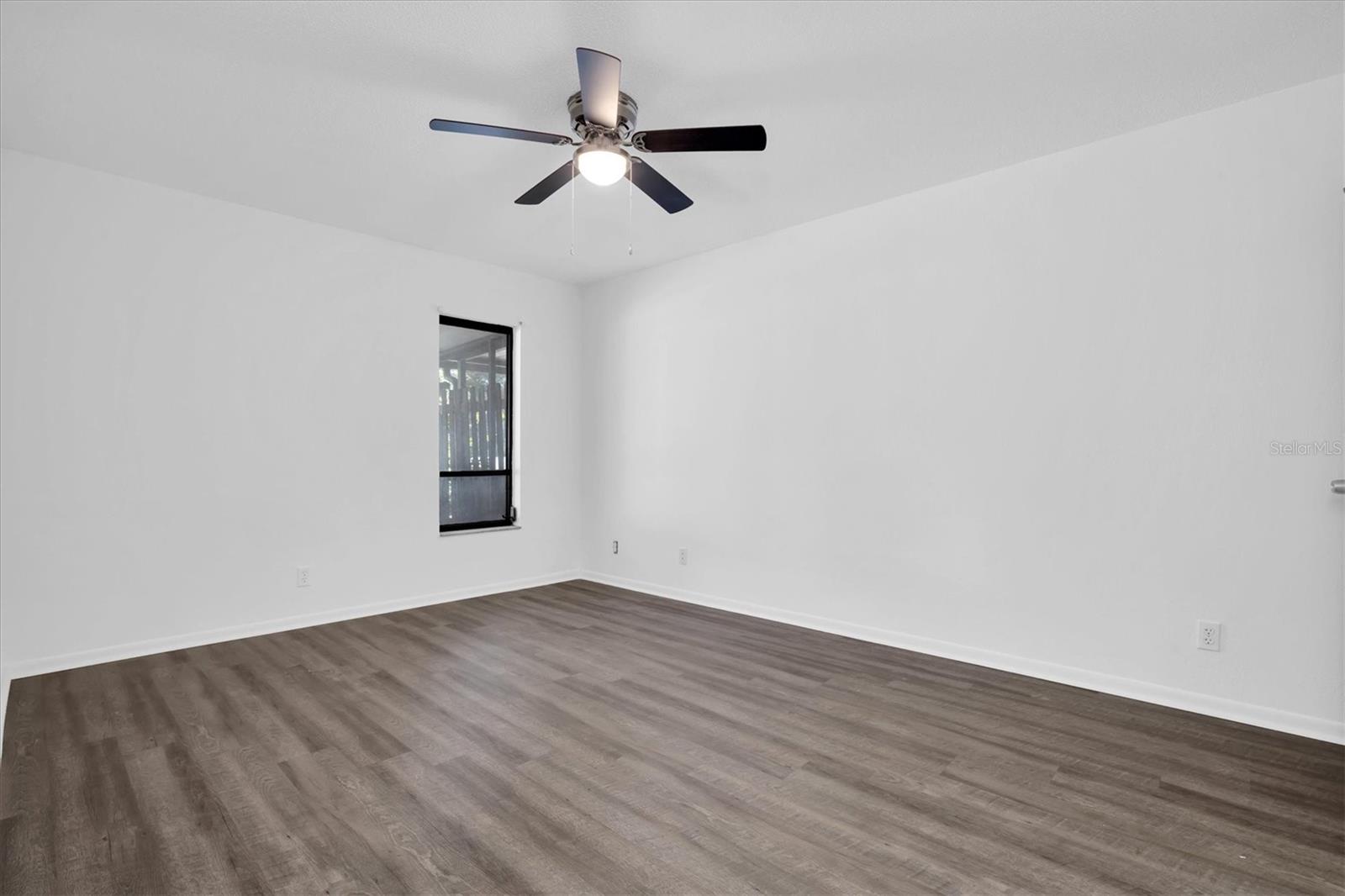 Window to back is on far wall when entering from the main living area.