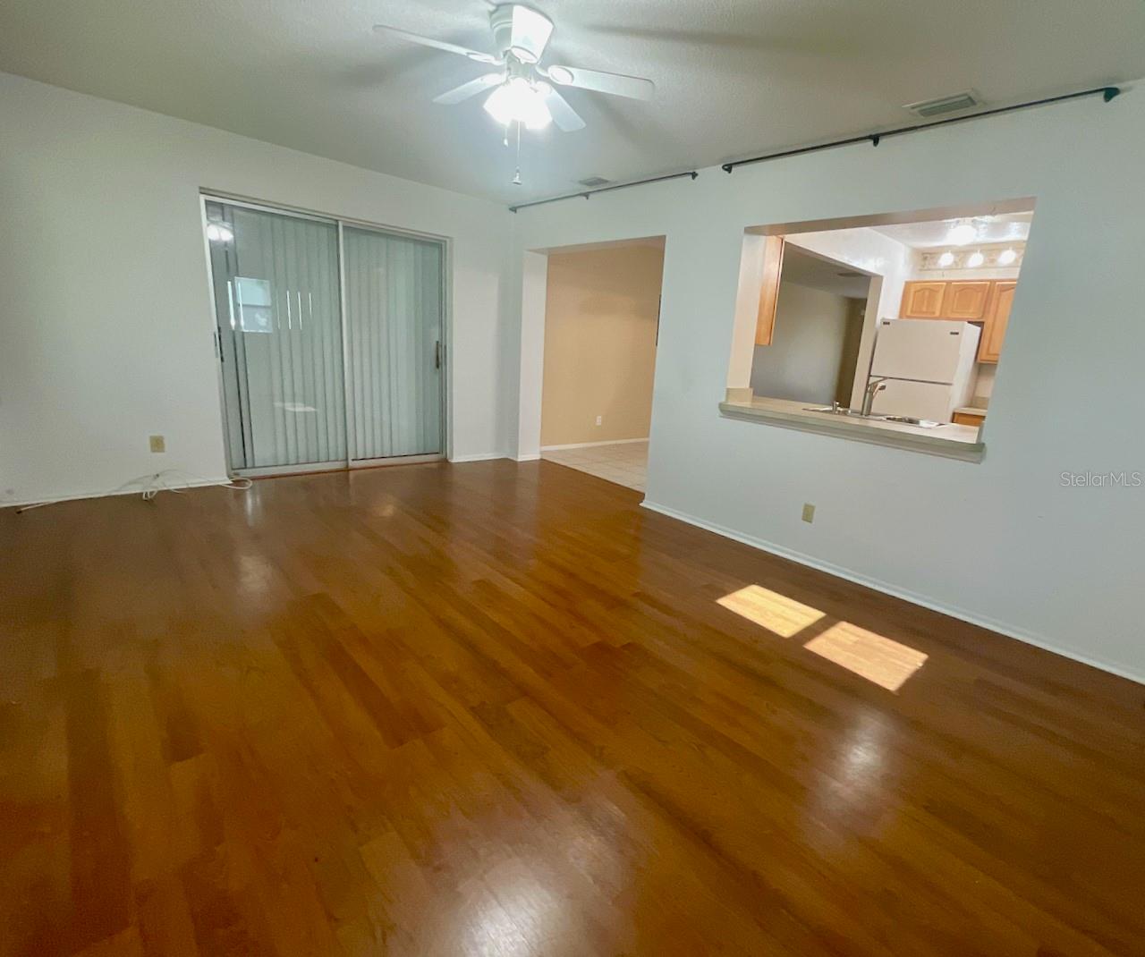 Family room slider to primary bedroom