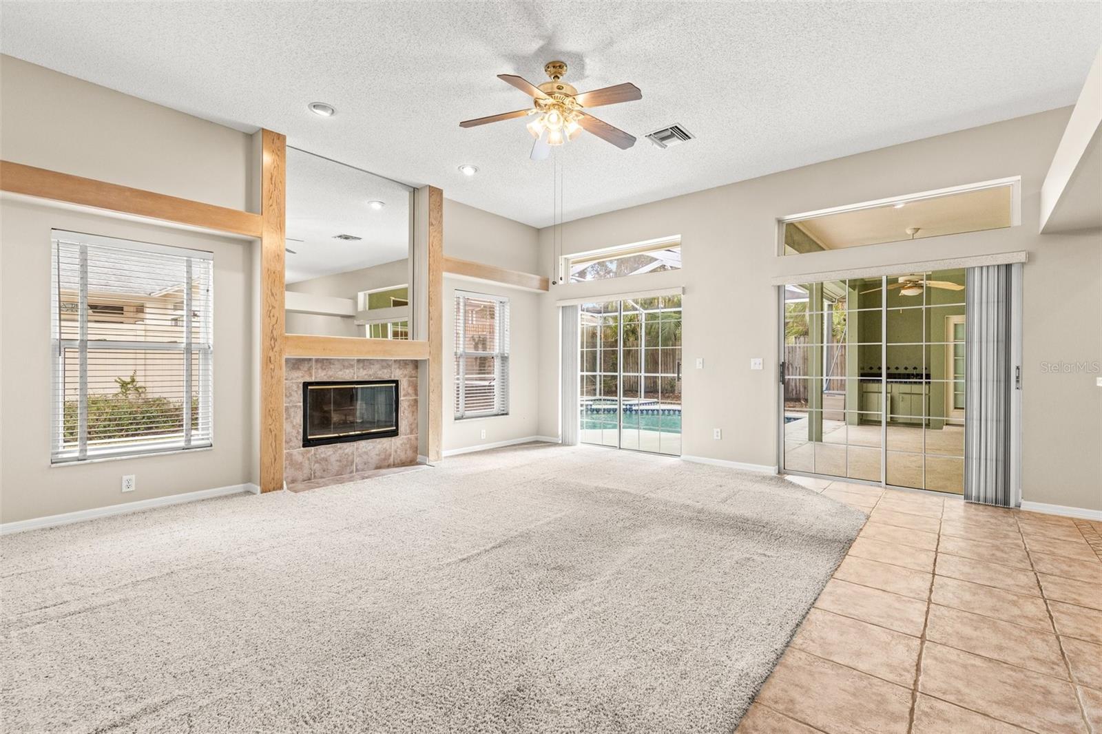 Open Family room/kitchen combo.  Great for entertaining!