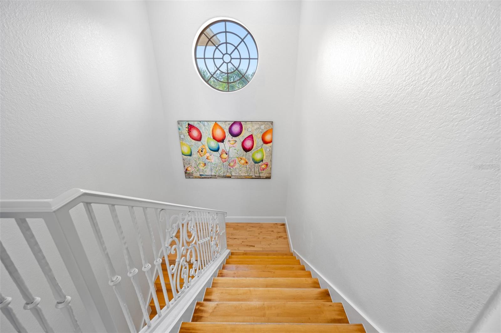 Gorgeous window in stairwell