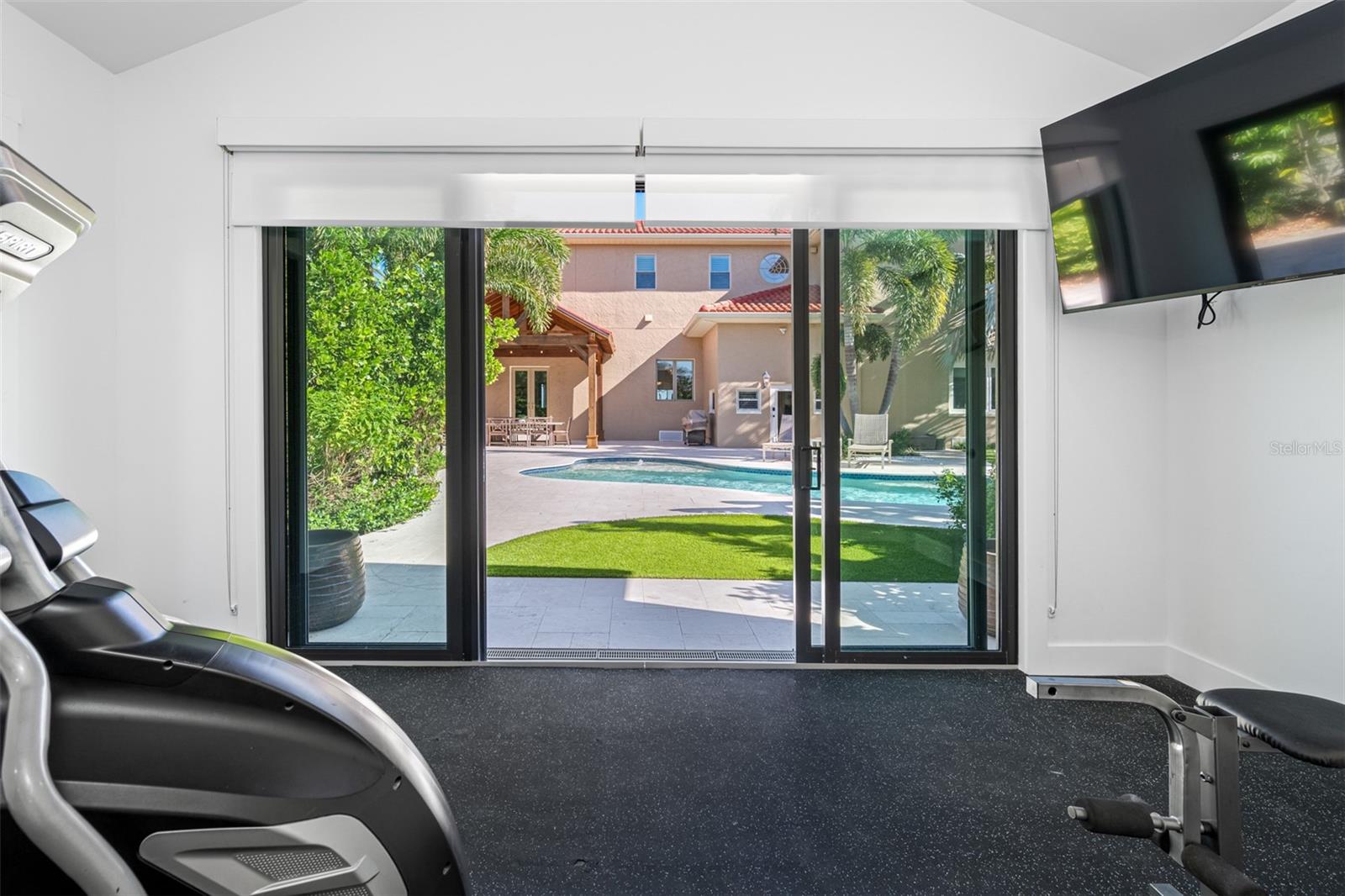 Fitness Room sliding door access