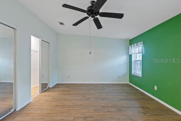 Primary Bedroom with double closets