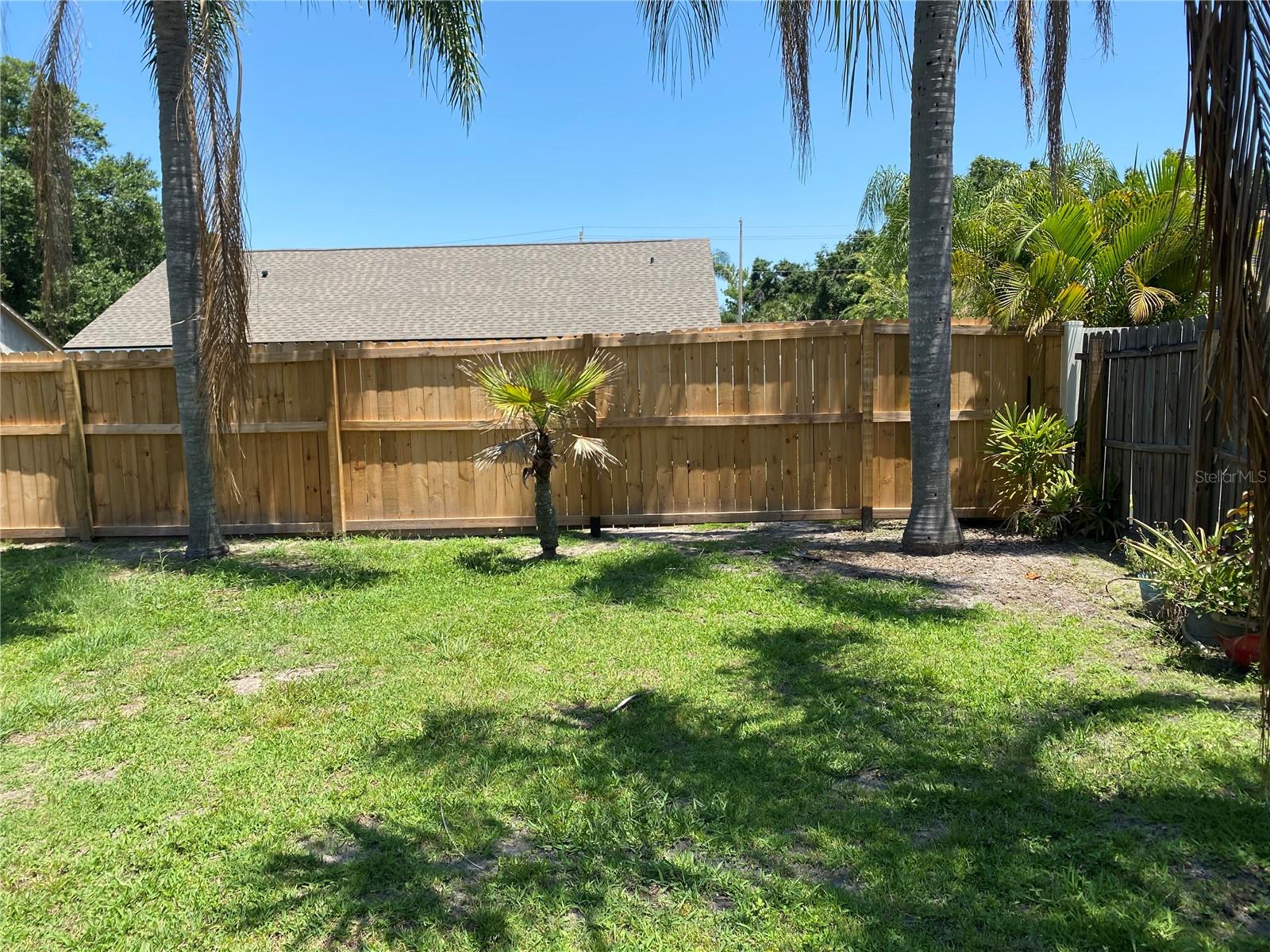 Back Yard Corner from gate side