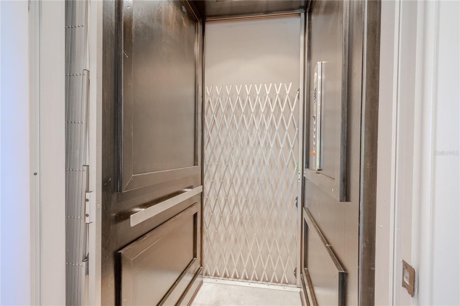 For added convenience and the WOW factor, the home has an elevator.