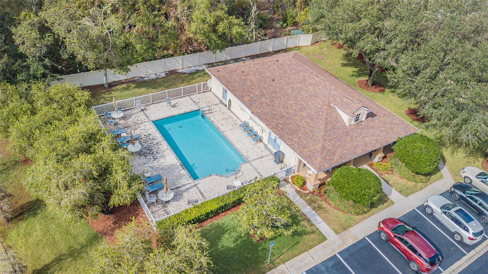 Community Pool Aerial