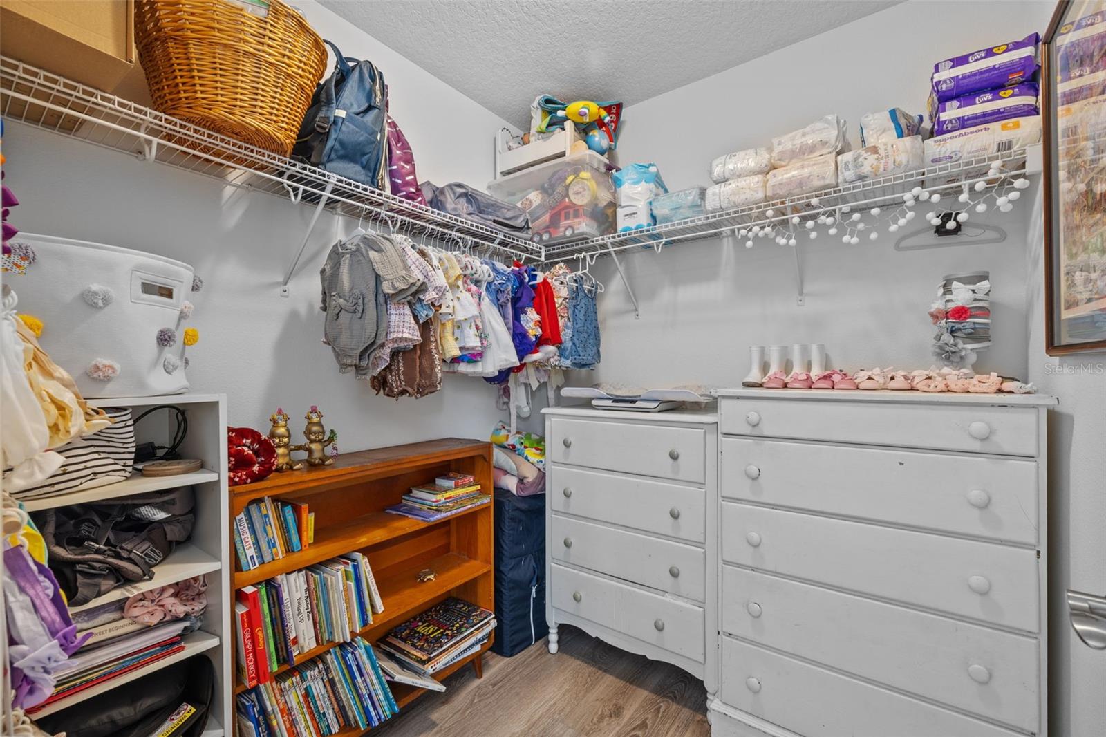 Guest bedrooms have very large walk in closets