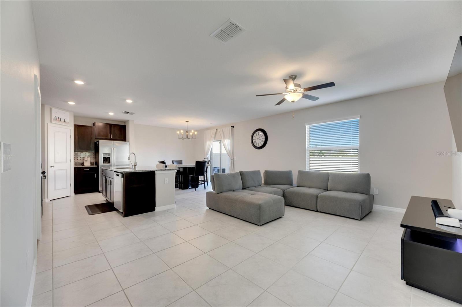 Living Room Kitchen View