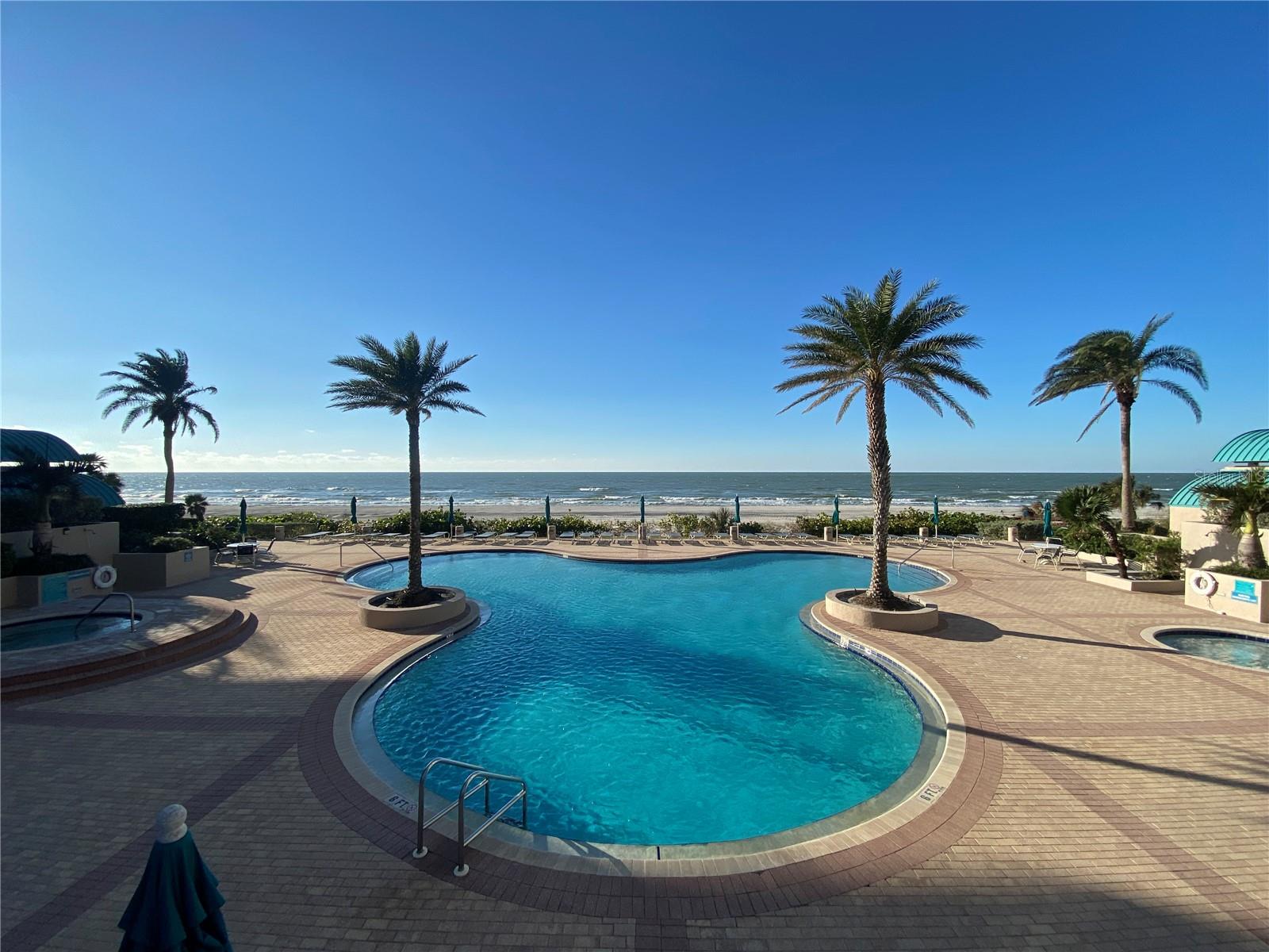 One of several pools, direct view of Gulf