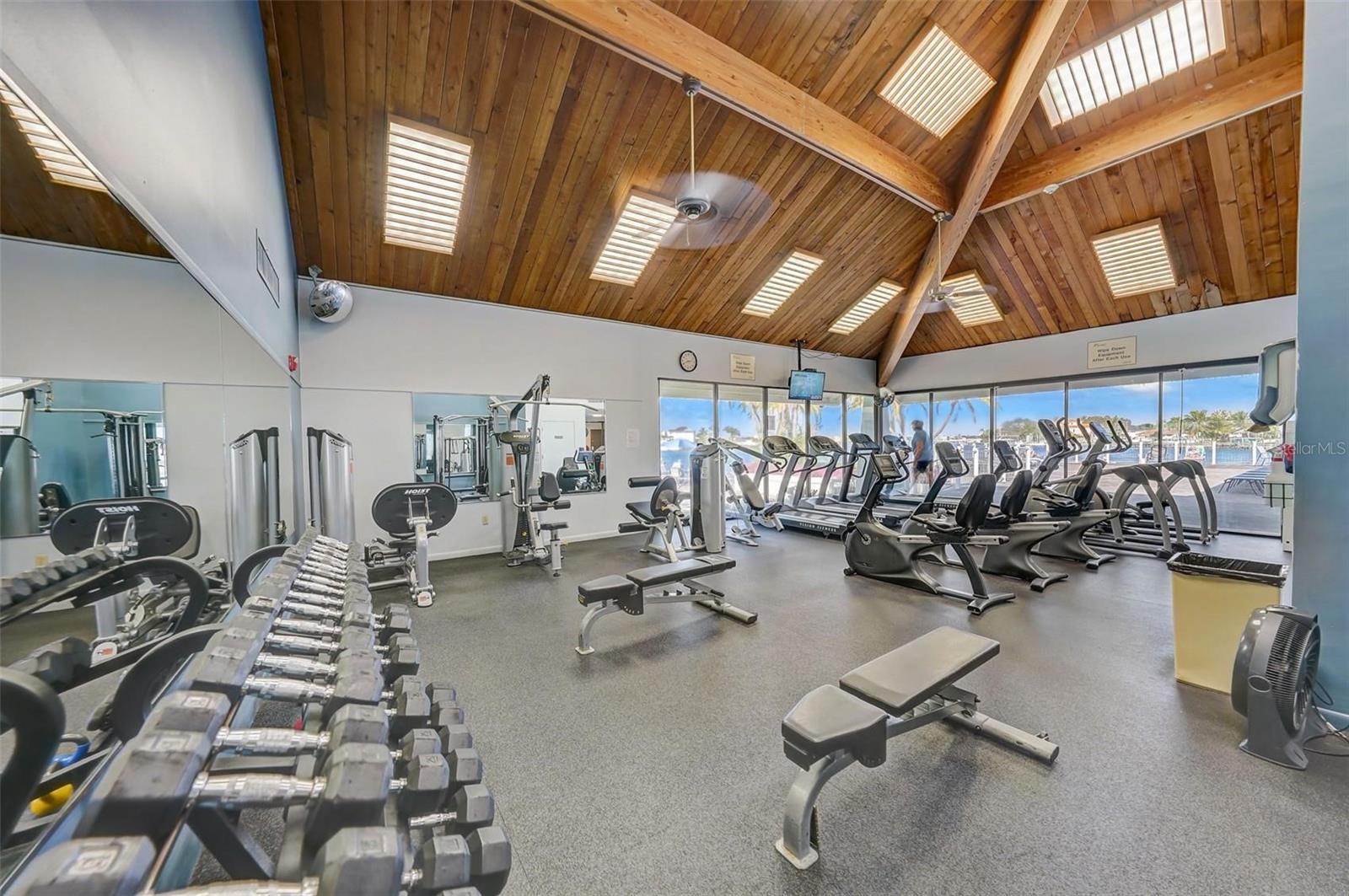 Fully equipped fitness center