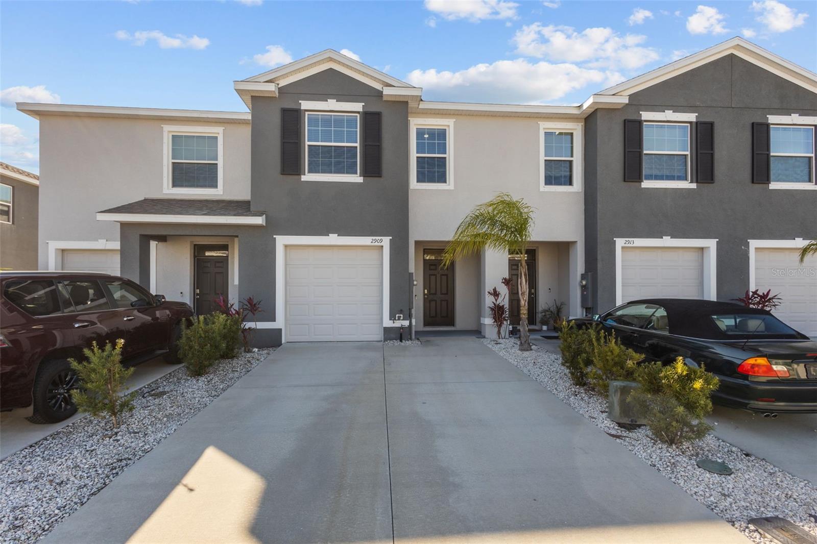 Front of Townhome - 1 car garage